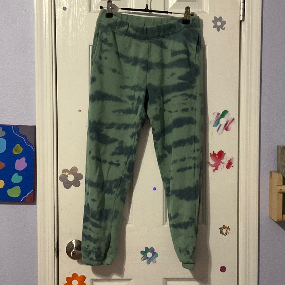 art‎ class Green Tie-Dye Sweatpants